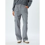 Koton Chino Trousers Cargo Pocket Stitched Detail Buttoned Relaxed Cut | Shoptok.si