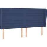  Uzglavlje s ušima plavo 163x23x118/128 cm od tkanine | shoptok.hr