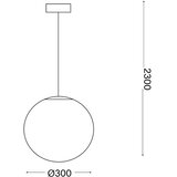 Ideal Lux luster na sajli mapa 1xE27/42W/230V prečnik 30 cm beli | Eponuda.com