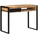vidaXL Pisalna miza 100x50x75 cm Masivni neobdelan les Mango | Shoptok.si