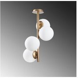 Opviq Vislica FAZE zlatna, metal/ staklo, promjer 32 cm, visina 53 cm, promjer kugli 15 cm, podesvia visina , 4 x E27 40 W, Faze - NT - 138 | shoptok.hr