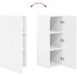  Komplet TV omaric 2 pcs Bela Konstruiran les, (5000132589) | Shoptok.si