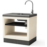 Tuozi Kitaway Modul - inox umivalnik s pipo s spodnjo blendo - siva | Shoptok.si