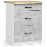 oliwia S60 3SZ omara + belo / beton vrh, (21713688)