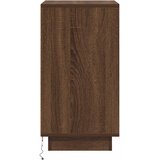  Noćni ormarić s LED svjetlima smeđi hrast 38x34x65 cm | shoptok.hr