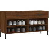 Klupa za cipele smeđa boja hrasta 102x35x55cm konstruirano drvo | Eponuda.com