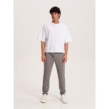 Reserved kariraste hlače chino - siva | Shoptok.si