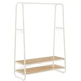 industrijski cevni obešalnik za oblačila, hrast in smetana RGR112W09, (21389206)