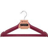  Drvena vješalica 3 kom. bordo | shoptok.hr