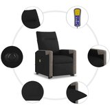  Električni masažni naslonjač na podizanje od tkanine crni | shoptok.hr