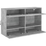 TV ormarić s LED svjetlima siva boja betona 98,5x30x60,5 cm | shoptok.hr