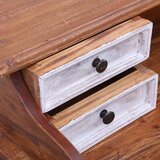  Pisaći stol s ladicama 90 x 50 x 101 cm masivno drvo mahagonija Smeđa | shoptok.hr