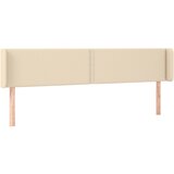 Maison Chic Vzglavna omarica - Nočna omarica - Posteljna omarica z ušesi krem 203x16x78/88 cm blago, (21710049) | Shoptok.si