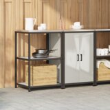 VidaXL Kuhinjski set za pohranu 2 pcs Srebrna 120 x 50 x 92 cm VidaXL Kuhinjski set za pohranu 2 pcs Srebrna 120 x 50 x 92 cm Slike