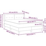  Krevet s uzdignutim dijelom i madracem Ružičasta 140x200 cm Baršun | shoptok.hr