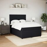 Krevet s oprugama i madracem crni 160x200 cm baršunasti | shoptok.hr