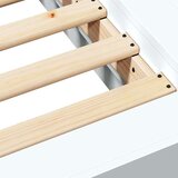 vidaXL Posteljni okvir bel 140x200 cm inženirski les | Shoptok.si