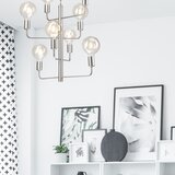  Luster na lancu ORLANDO 8xE27/60W/230V, srebrne boje | Eponuda.com