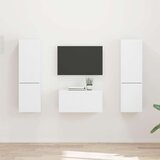 3 Komplet TV omaric 5 pcs Bela Konstruiran les, (5000132156) | Shoptok.si