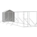  Vanjski kavez za pse s krovom srebrni 2x10x2,5m pocinčani čelik | Eponuda.com