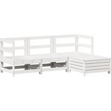  4-dijelni set vrtnih sofa od masivne borovine bijeli | Eponuda.ba