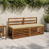  Jastučići za klupe - 2 dijela VUGHT 2 kom. 100% poliester Bež - Bež (poliester) 150 x 50 cm 2 | shoptok.hr