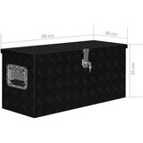  Aluminijska kutija 80 x 30 x 35 cm crna | shoptok.hr