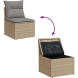  11-dijelni set vrtnih sofa s jastucima bež od poliratana | shoptok.hr