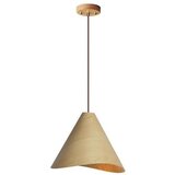  Drveni luster na sajli 1xE27/60W/230V, prečnik 33 cm, masivno drvo/hrast/kaučukovina | Eponuda.com