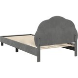  Krevet za djecu s uzglavljem Tamnosiva 80 x 200 cm Baršun | Shoptok.si