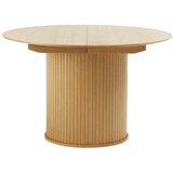 Unique Furniture Okrogla raztegljiva jedilna miza v hrastovem dekorju ø 120 cm Nola – Cene