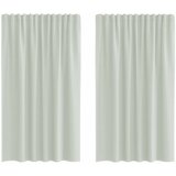 Voile zavjese s džepovima za šipke 2 kom svijetlo sive Siva 140 x 175 cm | Shoptok.si