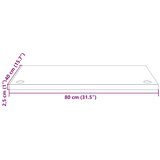  Ploča za radni stol 80 x 40 x 2,5 cm od masivne borovine | shoptok.hr