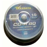  CD-R, TRAXDATA, 80 MIN, 52X, brand cake 10 kom | Eponuda.ba