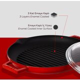Lava grill ponev z integriranimi ročaji in stekleno pokrovko | Shoptok.si