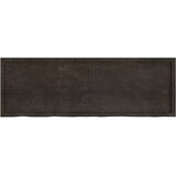 Zidna polica tamnosmeđa 180x60x(2-4) cm od obrađene hrastovine | shoptok.hr