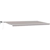  Skrovita tenda Svijetlo siva 600 × 350 cm Tkanina i čelik | Eponuda.ba