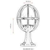 Opviq Vanjska zidna lampa BSU-68080-BSY-M4-K, 50 cm, IP65, E27, Crna | Eponuda.ba