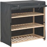 Ormarić za cipele s pokrovom od tkanine 79 x 40 x 80 cm sivi | shoptok.hr