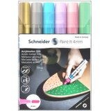 Schneider Flomaster akrilni marker, Paint-It 320, 4 mm, pastelne boje + zlatna i srebrna 6/1 Slike
