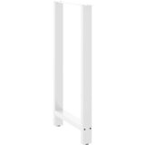  Noge za barski stol Bijele 2 kom 60 x (110-111) cm Čelične | shoptok.hr