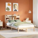  Posteljni okvir brez vzmetnice 135x190 cm trdna borovina Cene
