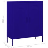  za pohranu modri 80 x 35 x 101,5 cm čelični | shoptok.hr