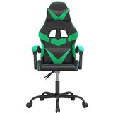  Igraća stolica crno-zelena od umjetne kože | shoptok.hr