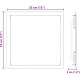 vidaXL Dostopna enota Bela 30 x 30 cm jeklo | Shoptok.si