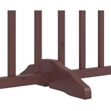 vidaXL Ograda za pse z vrati zložljiva 8 panelov rjava 640 cm les | Shoptok.si