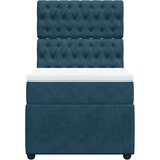 Box spring krevet s madracem plavi 80 x 200 cm baršunasti | shoptok.hr