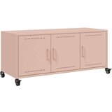 vidaXL TV ormarić ružičasti 100,5 x 39 x 43,5 cm hladno valjani čelik | shoptok.hr