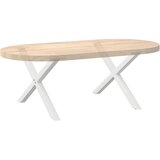  Noge za klub stolić u obliku slova X, 2 kom, bijele, 70 x (42-43) cm, čelik | shoptok.hr