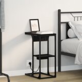 vidaXL Crni hrast 41.5 x 26 x 60.5 cm Konstruirano drvo | shoptok.hr